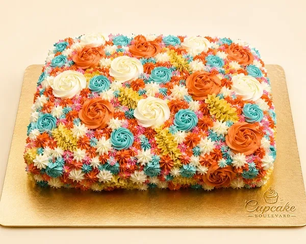 Bright floral Garden Collection cake