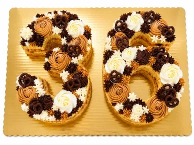Number 36 milestone cake